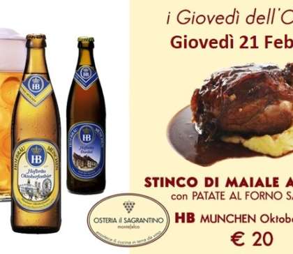 Stinco e Birra Bavarese – 21 Febbraio 2019